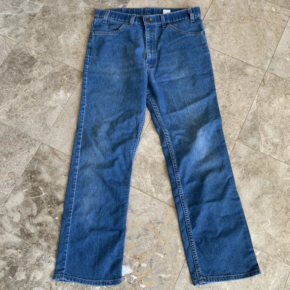 VTG 1997 Levi 601 Mid Wash Blue 34x30 ( 34x29) Orange Tab Denim Jeans Made USA